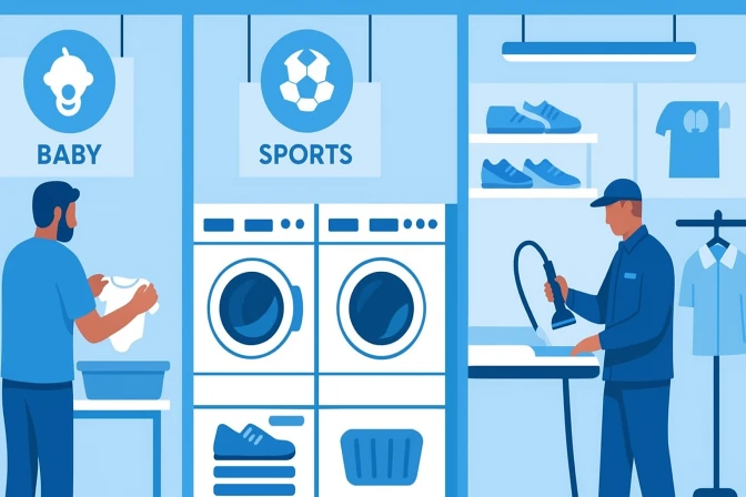 Layanan Niche dalam Bisnis Laundry: Dari Pakaian Bayi hingga Perlengkapan Olahraga